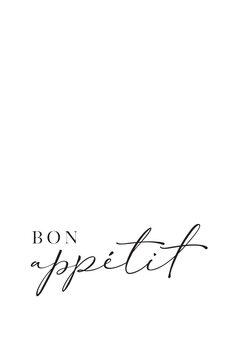Ilustrace Bon appetit typography art