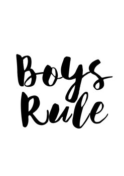 Ilustrare Boys rule