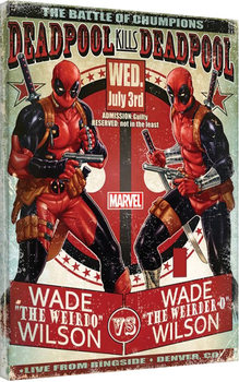 Tableau sur toile Deadpool - Wade vs Wade