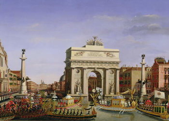 Artă imprimată Entry of Napoleon I (1769-1821) into Venice, 1807