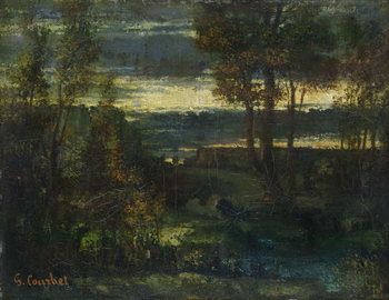 Kunstdruk Evening Landscape