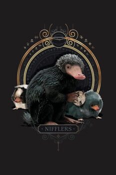 Leinwand Poster Fantastic Beasts - Nifflers