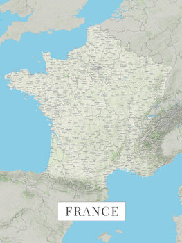 Mapa France color