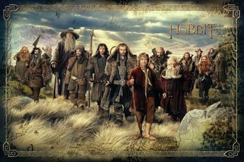 Canvastavla Hobbit - En oväntad resa