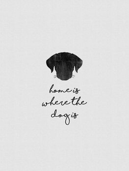Ilustratie Home Is Where The Dog Is