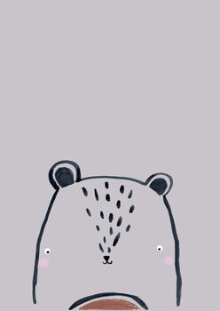 илюстрация Inky line teddy bear