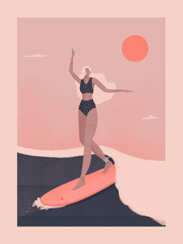 Ilustratie Into the surf