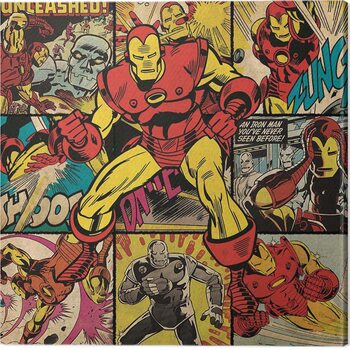 Obraz na plátne Iron Man - Squares