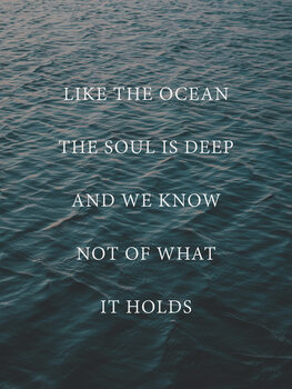 Ilustrace Like the ocean the soul is deep
