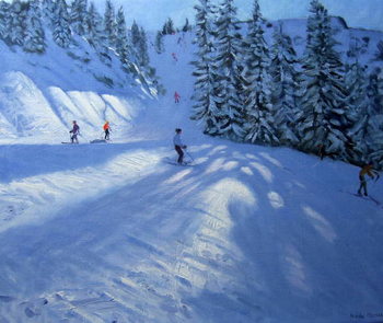 Kunstdruk Morzine, ski run