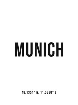 Ilustrace Munich simple coordinates