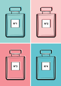 илюстрация Pastel perfumes
