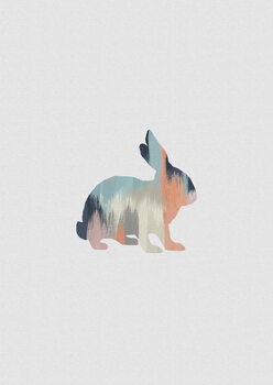 Ilustracja Pastel Rabbit