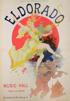Konsttryck Poster for El Dorado by Jules Cheret