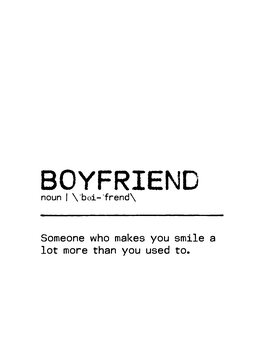 Ilustratie Quote Boyfriend Smile