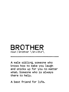 Ilustrace Quote Brother Best Friend