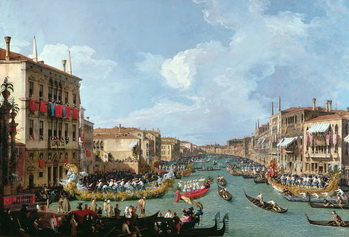 Reprodukcja Regatta on the Grand Canal