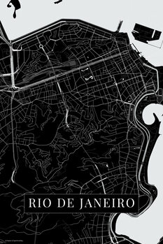 Carte Rio de Janeiro black