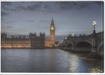 Obraz na plátně Rod Edwards - Twilight, London, England