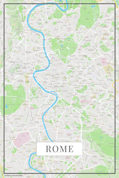 Zemljevid Rome color
