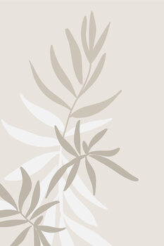 Ilustrace Solid greenery in neutrals