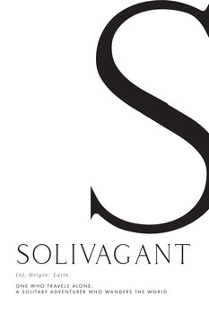 Ілюстрація Solivagant traveller definition
