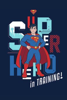 Canvastavla Superman - In training