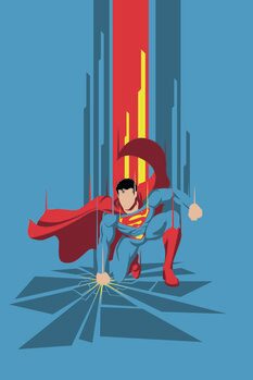 Leinwand Poster Superman - Power Blue