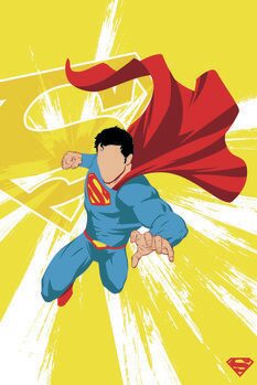 Tableau sur toile Superman - Power Yellow