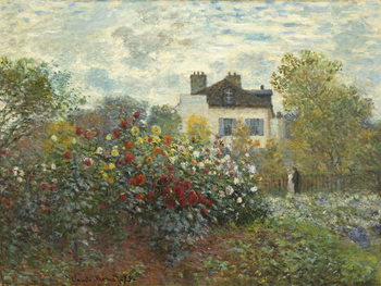 Leinwand Poster The Artist's Garden in Argenteuil , 1873