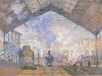 Artă imprimată The Gare St. Lazare, 1877