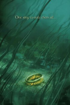 Stampa su Tela The Lord of the Rings - One ring to rule them all
