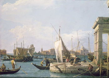 Kunsttryk The Punta della Dogana, 1730