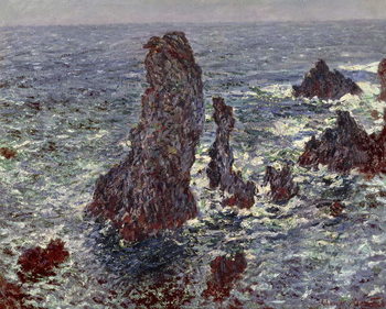 Reprodukcija umjetnosti The Rocks at Belle-Ile, 1886
