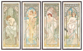 Wallpaper Mural The Times of the Day; Les heures du jour , 1899