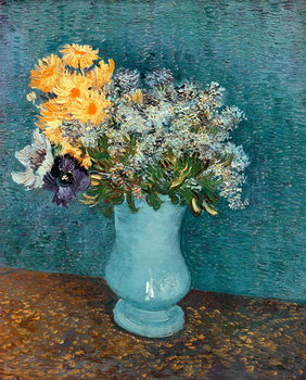 Leinwand Poster Vase of Flowers, 1887