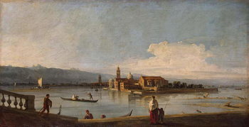 Konsttryck View of the Isles of San Michele, San Cristoforo and Murano,