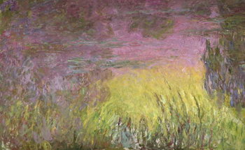 Canvas Waterlilies at Sunset, 1915-26 (oil on canvas)