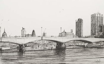 Konsttryck Waterloo Bridge London, 2006,