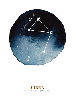 Ilustrácia Zodiac - Libra