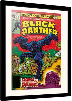 Indrammet plakat Marvel - Black Panter