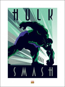 Umělecký tisk Marvel Deco - Hulk