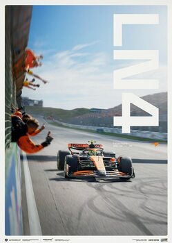 Umělecký tisk McLaren Formula 1 Team - Lando Norris - Zandvoort 2024 Victory