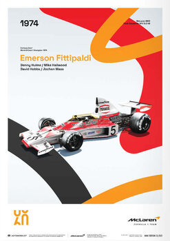 Umělecký tisk Mclaren Racing - M23 - 60th Anniversary - 1974