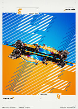 Umělecký tisk Mclaren - Team 2021 Season - Limited Poster