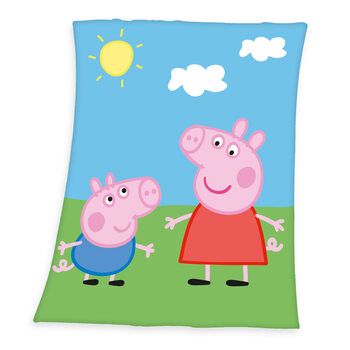Plaid o coperta in pile Peppa Pig 120x140 cm