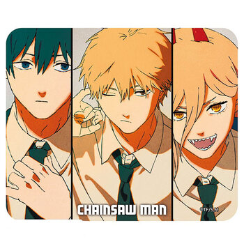 Tappetino mouse Chainsaw Man - Denji, Aki and Power