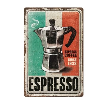 Metal sign Espresso