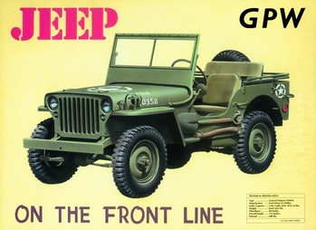 Metal sign JEEP