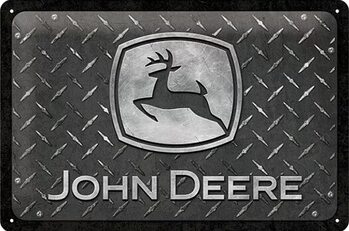 Mетална табела John Deere Diamon Plate Black